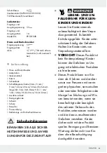 Предварительный просмотр 61 страницы Silvercrest 284982 Operation And Safety Notes