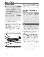 Preview for 17 page of Silvercrest 285058 Operating Instructions Manual