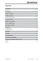 Preview for 4 page of Silvercrest 285227 Operating Instructions Manual