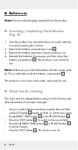 Предварительный просмотр 30 страницы Silvercrest 285527 Operation And Safety Notes