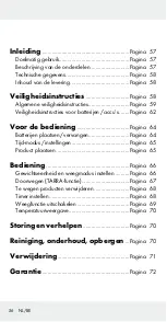 Предварительный просмотр 56 страницы Silvercrest 285527 Operation And Safety Notes