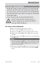 Preview for 10 page of Silvercrest 285567 Operating Instructions Manual