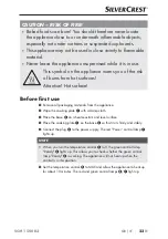 Preview for 26 page of Silvercrest 285567 Operating Instructions Manual