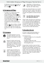 Предварительный просмотр 14 страницы Silvercrest 285970 Operation And Safety Notes