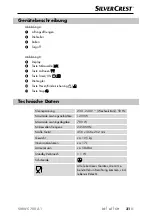 Предварительный просмотр 34 страницы Silvercrest 288103 Operating Instructions Manual