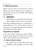 Предварительный просмотр 8 страницы Silvercrest 288304 Operating Instructions And Safety Instructions