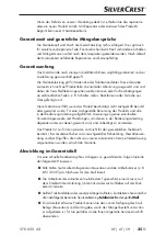 Preview for 38 page of Silvercrest 288315 Operating Instructions Manual