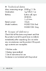 Preview for 8 page of Silvercrest 288582 Operation And Safety Notes