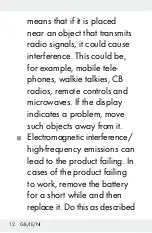 Preview for 12 page of Silvercrest 288582 Operation And Safety Notes