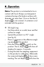 Preview for 19 page of Silvercrest 288582 Operation And Safety Notes