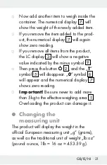 Preview for 21 page of Silvercrest 288582 Operation And Safety Notes