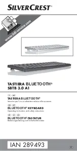 Preview for 1 page of Silvercrest 289493 Operating Instructions And Safety Instructions