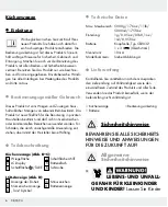 Preview for 6 page of Silvercrest 289803 Operation And Safety Notes