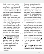 Preview for 15 page of Silvercrest 289803 Operation And Safety Notes