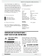 Preview for 6 page of Silvercrest 290385 User Manual