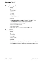 Preview for 60 page of Silvercrest 290452 2001 Operating Instructions Manual