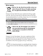 Preview for 44 page of Silvercrest 290485 Operating Instructions Manual