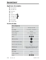 Preview for 7 page of Silvercrest 290496 Operating Instructions Manual