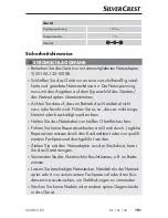 Preview for 22 page of Silvercrest 290496 Operating Instructions Manual