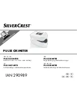 Silvercrest 290989 Instructions For Use And Safety предпросмотр