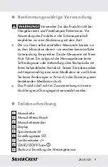 Preview for 9 page of Silvercrest 290990 Instructions For Use And Safety Notes