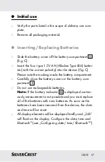 Предварительный просмотр 57 страницы Silvercrest 290990 Instructions For Use And Safety Notes