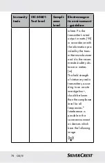 Предварительный просмотр 78 страницы Silvercrest 290990 Instructions For Use And Safety Notes