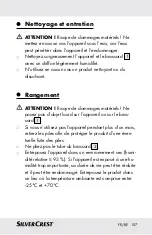 Preview for 107 page of Silvercrest 290990 Instructions For Use And Safety Notes