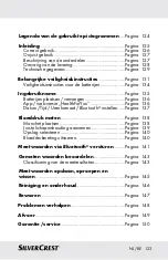 Предварительный просмотр 123 страницы Silvercrest 290990 Instructions For Use And Safety Notes