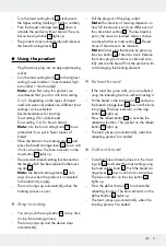 Preview for 9 page of Silvercrest 292003 Operation And Safety Notes