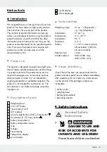 Preview for 14 page of Silvercrest 292102 Operation And Safety Notes