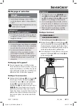 Предварительный просмотр 45 страницы Silvercrest 292161 Operating Instructions Manual