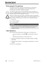 Preview for 11 page of Silvercrest 292237 Operating Instructions Manual