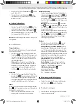 Предварительный просмотр 9 страницы Silvercrest 296100 Operation And Safety Notes