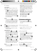 Preview for 17 page of Silvercrest 296100 Operation And Safety Notes