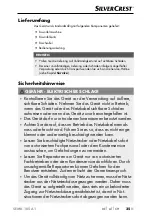 Preview for 38 page of Silvercrest 296909 Operating Instructions Manual