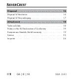 Предварительный просмотр 5 страницы Silvercrest 297323 2004 Operating Instructions Manual