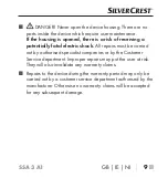 Предварительный просмотр 12 страницы Silvercrest 297323 2004 Operating Instructions Manual