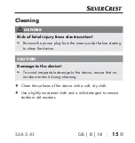 Предварительный просмотр 18 страницы Silvercrest 297323 2004 Operating Instructions Manual