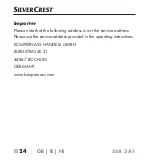 Предварительный просмотр 27 страницы Silvercrest 297323 2004 Operating Instructions Manual