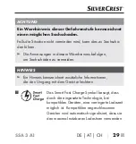 Предварительный просмотр 32 страницы Silvercrest 297323 2004 Operating Instructions Manual