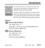 Предварительный просмотр 50 страницы Silvercrest 297323 2004 Operating Instructions Manual