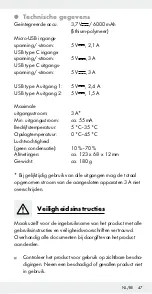 Preview for 47 page of Silvercrest 297486 Operation And Safety Notes