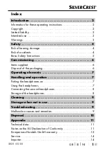 Preview for 4 page of Silvercrest 297521 Operating Instructions Manual