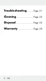 Предварительный просмотр 6 страницы Silvercrest 297635 Operation And Safety Notes