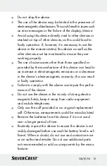 Preview for 15 page of Silvercrest 297903 Instructions For Use And Safety Notes