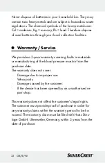 Preview for 32 page of Silvercrest 297903 Instructions For Use And Safety Notes