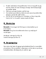 Preview for 31 page of Silvercrest 298815 Assembly, Operating And Safety Instructions