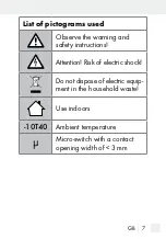 Preview for 7 page of Silvercrest 298849 Operation And Safety Notes