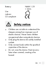 Preview for 11 page of Silvercrest 298849 Operation And Safety Notes